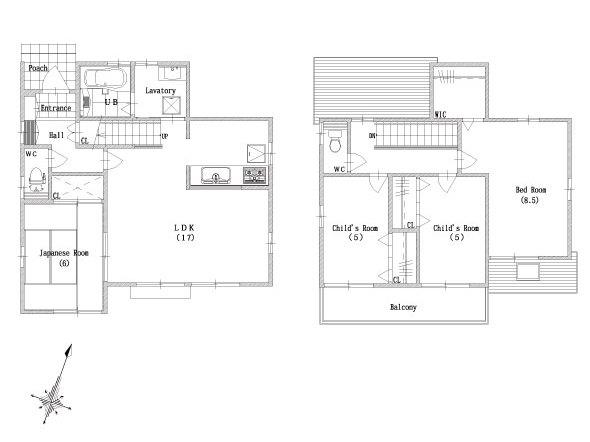 Other building plan example. Building plan example (No. 1 place) building price 21,400,000 yen, Building area 101.04 sq m