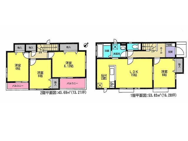 Floor plan. 22,800,000 yen, 4LDK, Land area 139.97 sq m , Building area 97.52 sq m floor plan