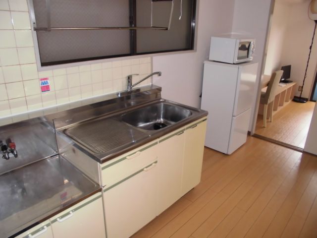 Kitchen. Two-burner gas stove can be installed. 