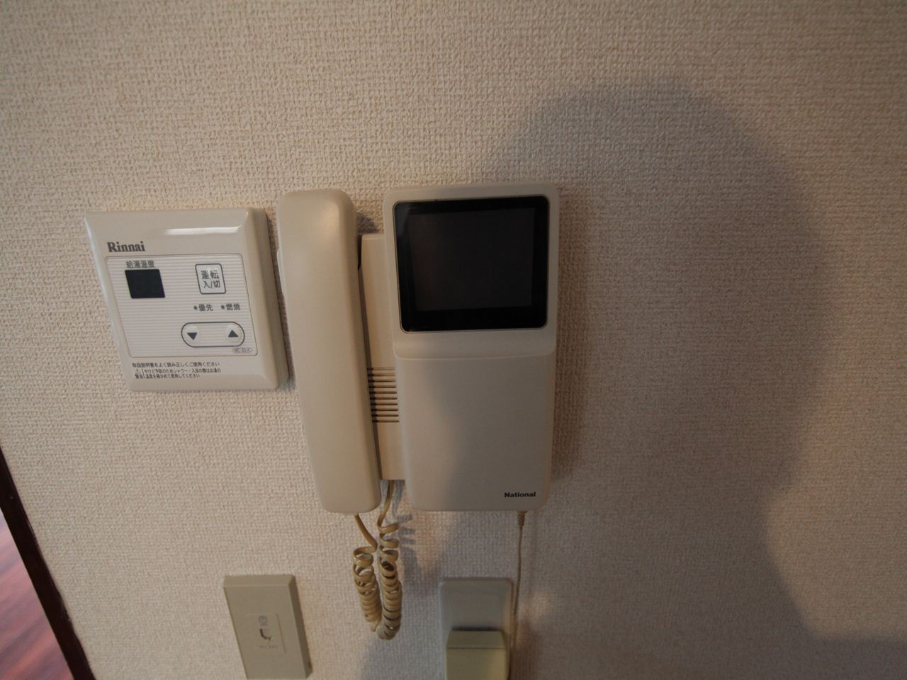 Security. Intercom with TV monitor