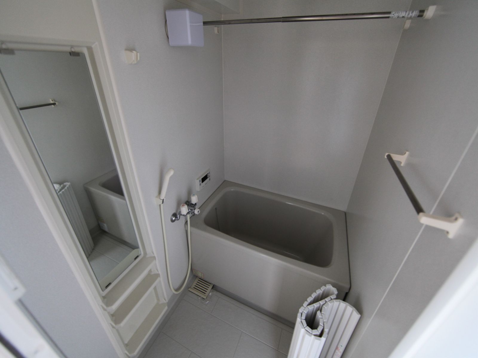 Bath. With reheating Bathroom with heating dryer With mist sauna bath