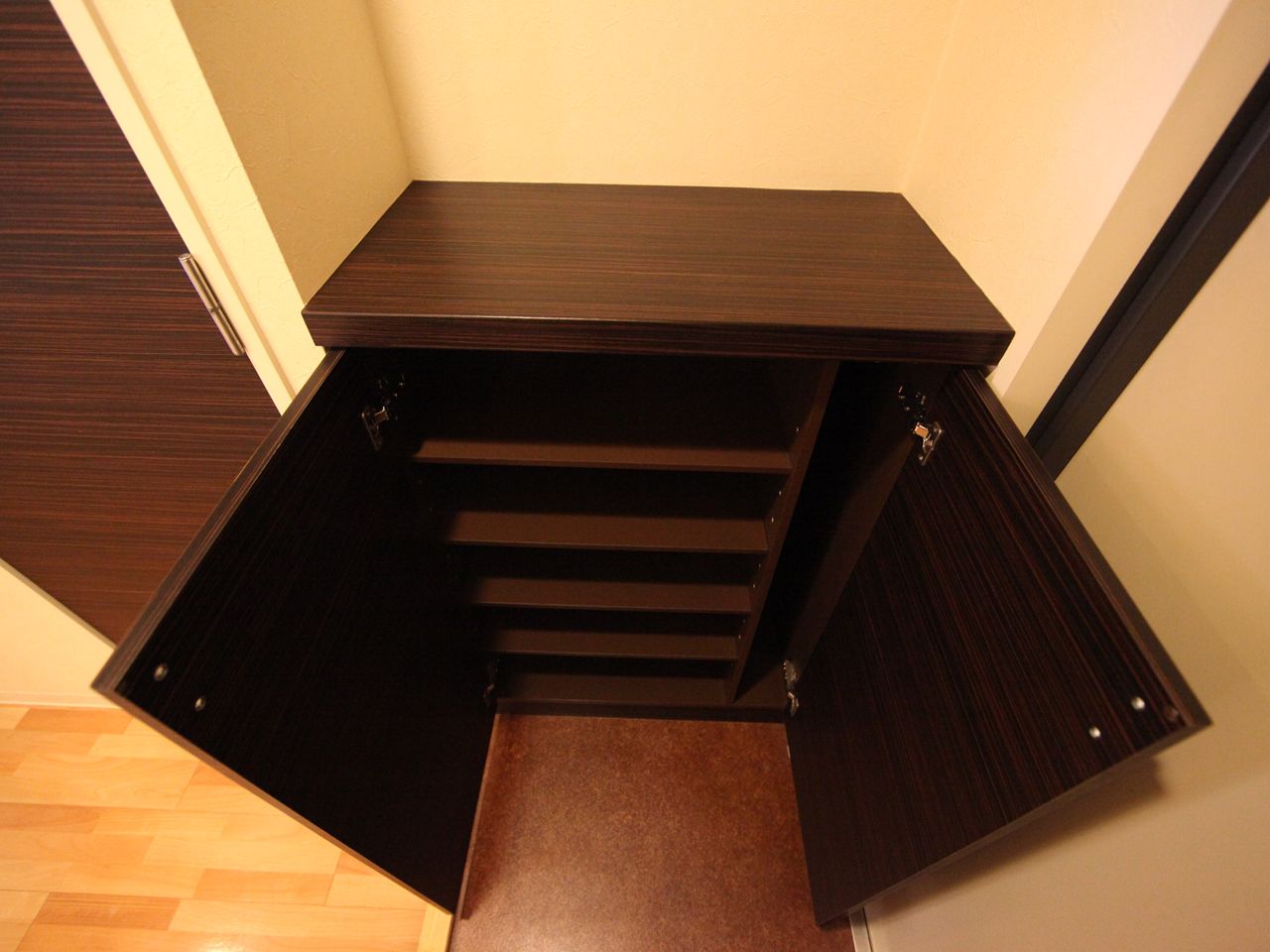 Entrance. Entrance Shoe box Storage rich have