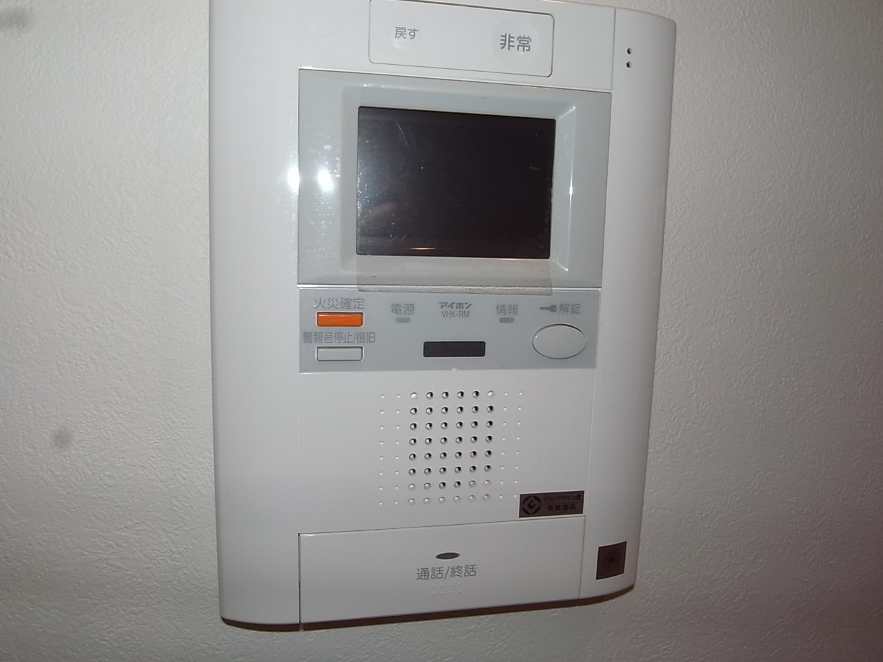 Security. Intercom with TV monitor