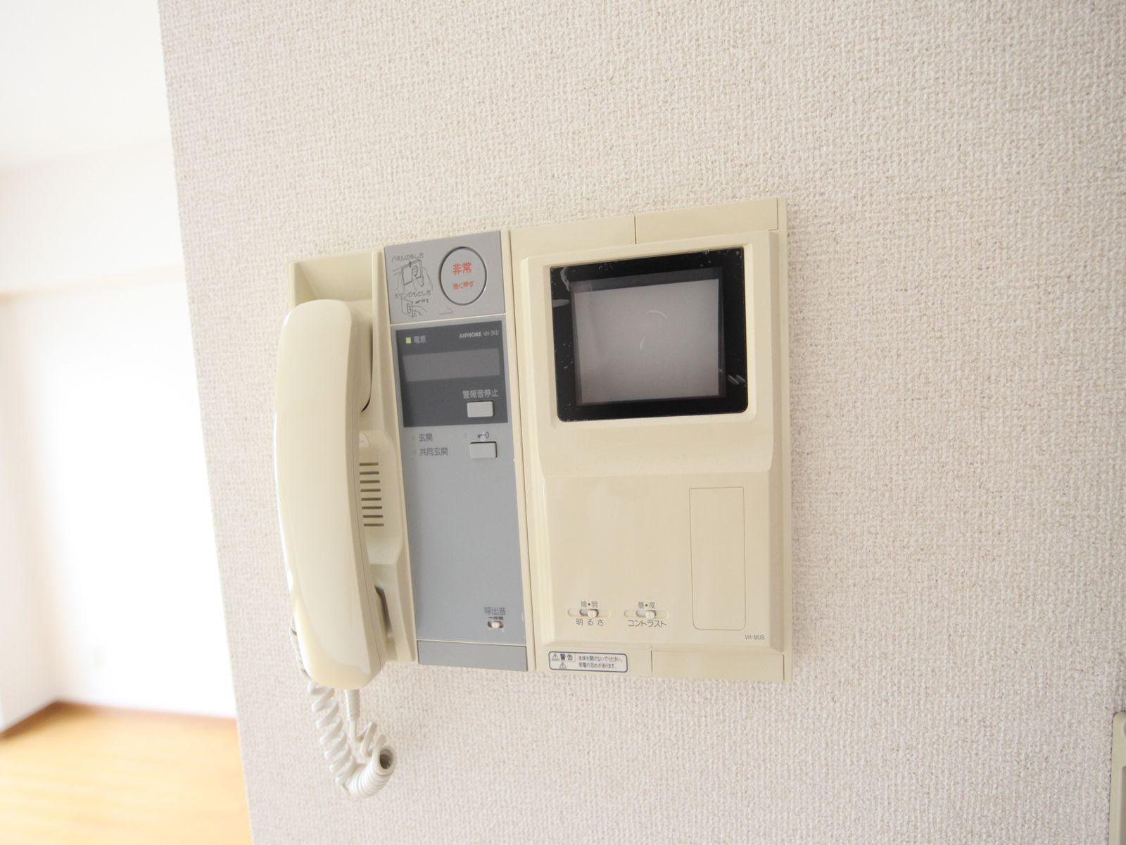 Security. Intercom with TV monitor