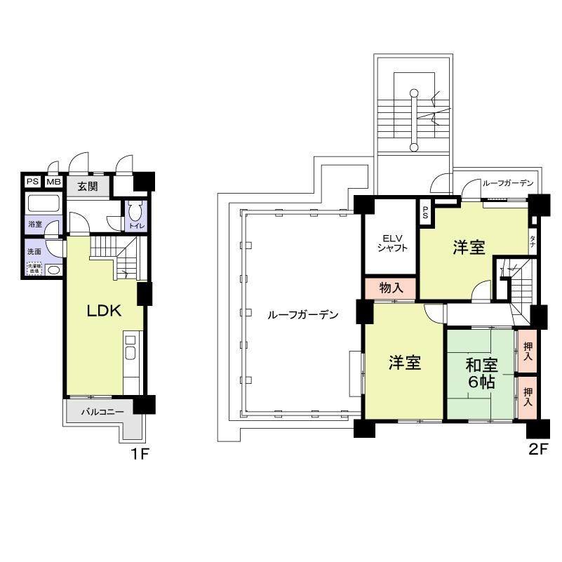 Floor plan. 3LDK, Price 16.8 million yen, Occupied area 85.67 sq m , Balcony area 2.48 sq m 3LDK