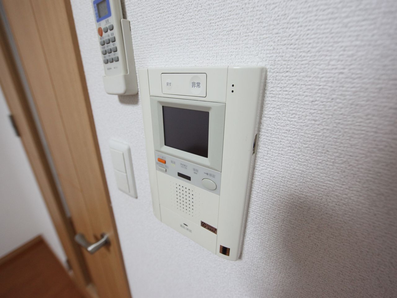 Security. Intercom with TV monitor