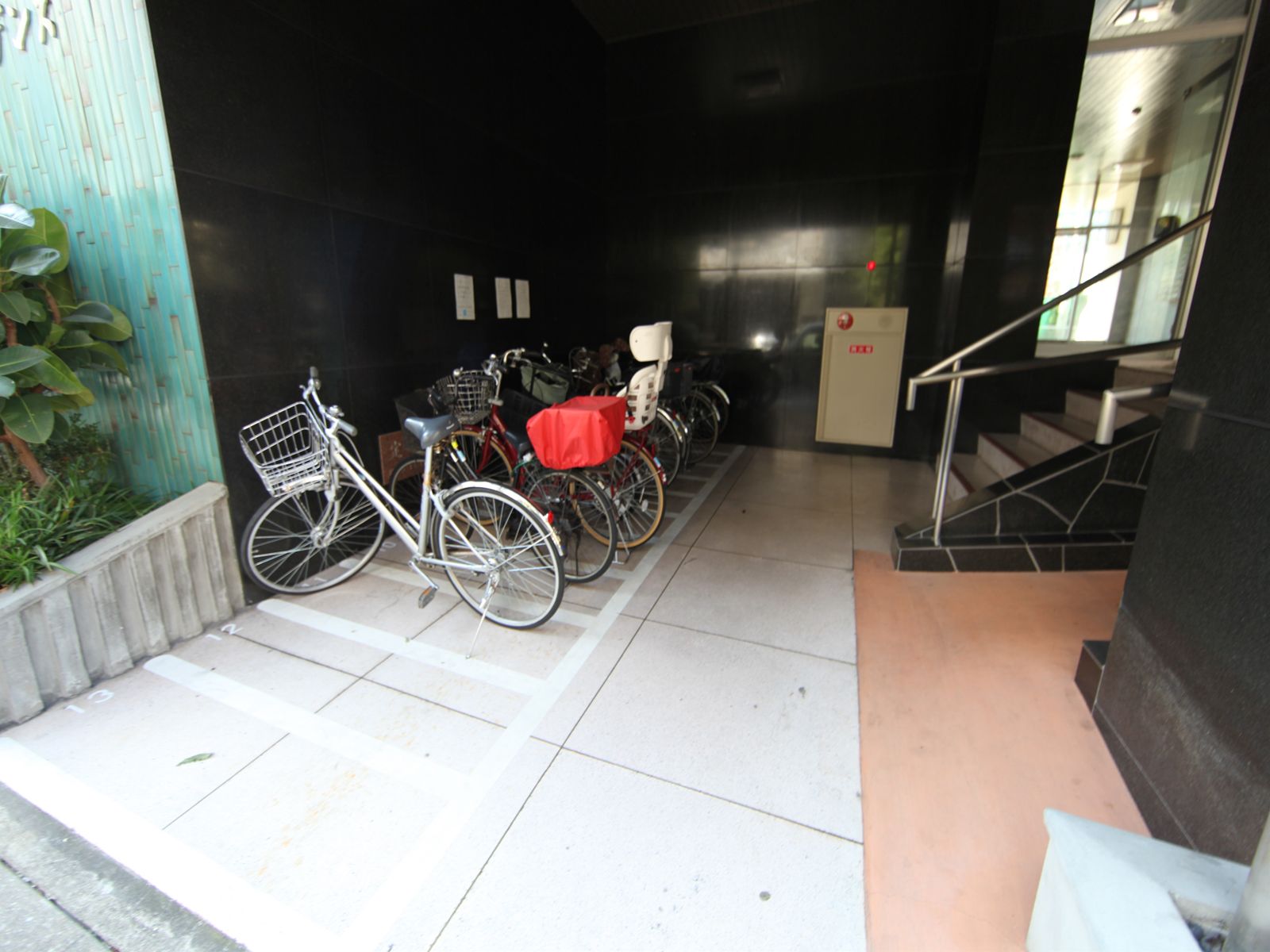 Other common areas. bicycle parking space