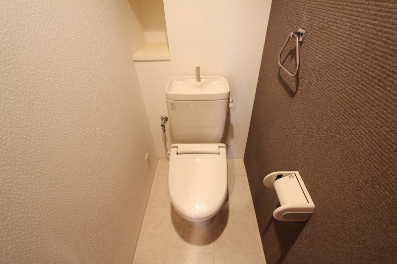 Toilet. With warm toilet