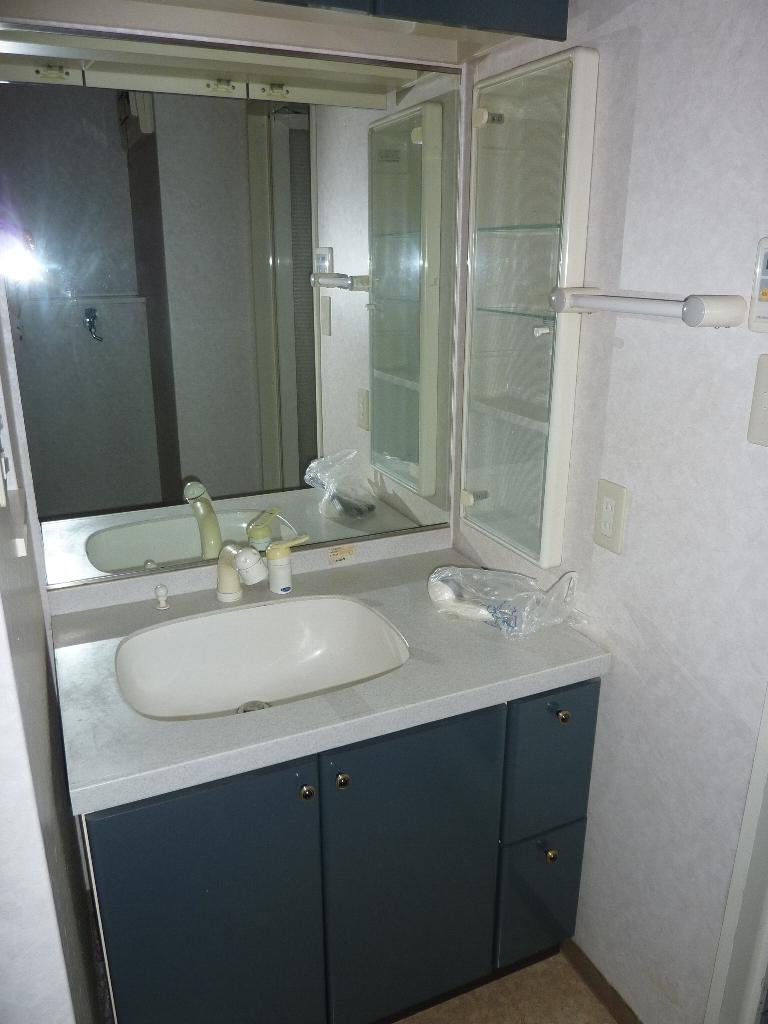 Wash basin, toilet. Indoor shooting