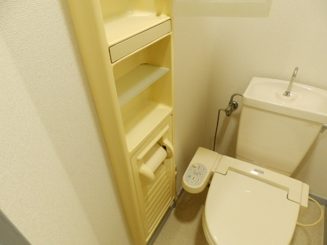 Toilet. There is also a storage