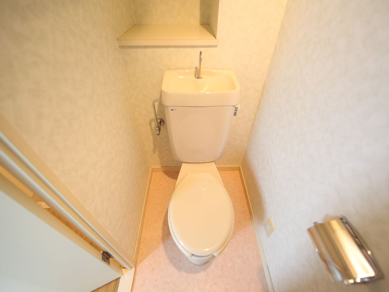 Toilet. Warm water washing toilet seat mounting Allowed