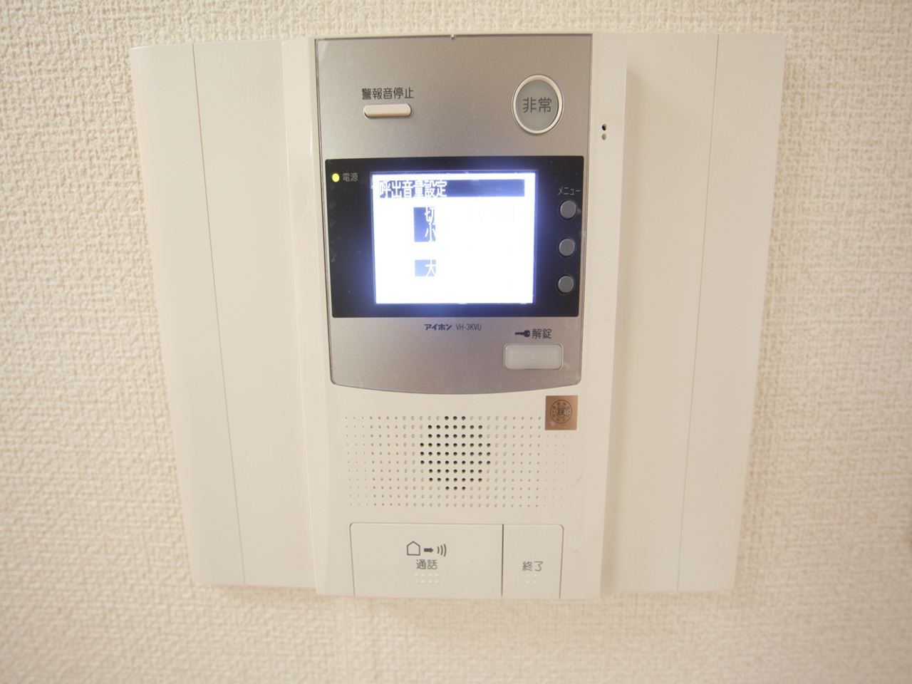 Security. Intercom with TV monitor