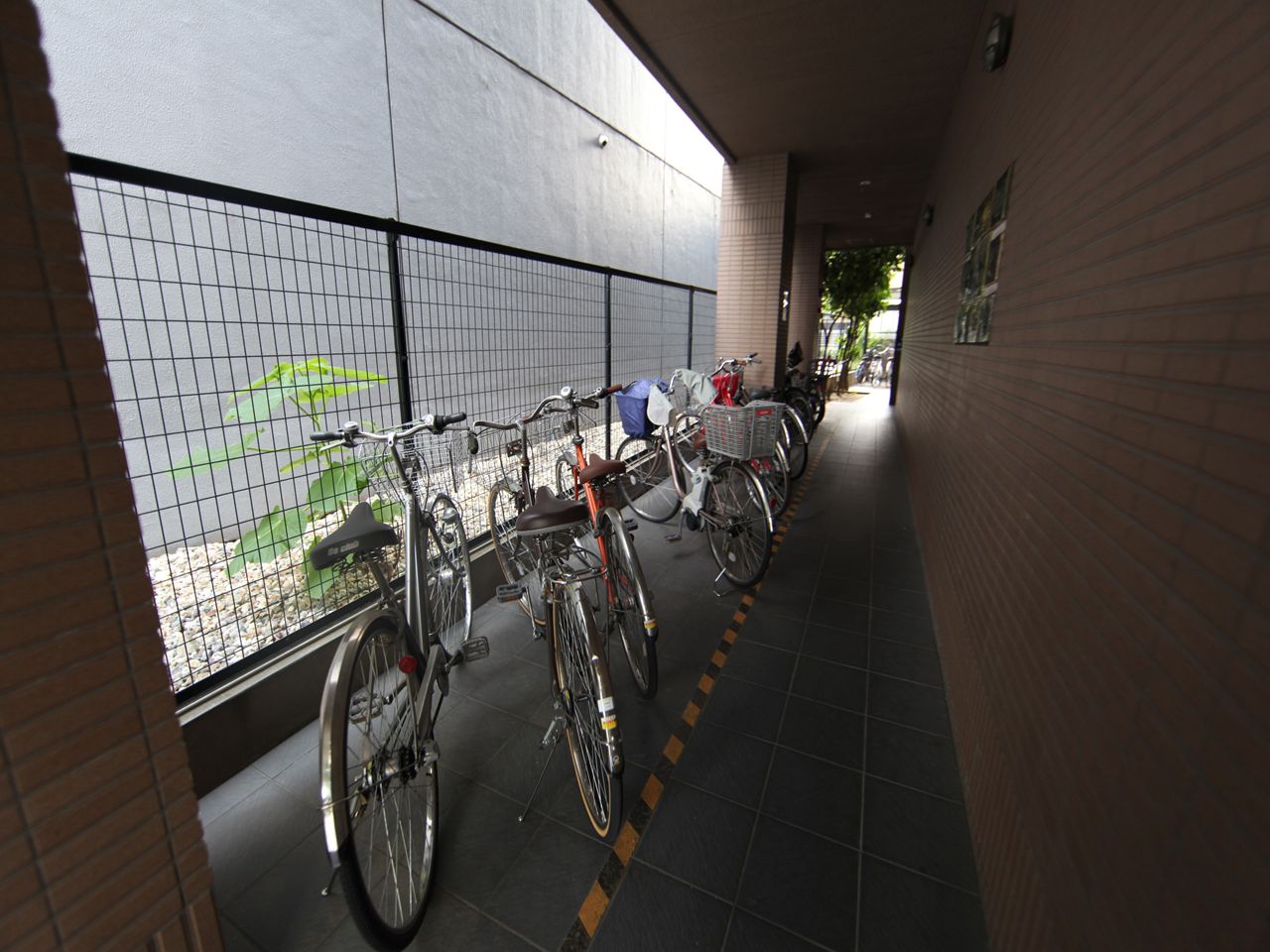 Other common areas. There are bicycle parking space