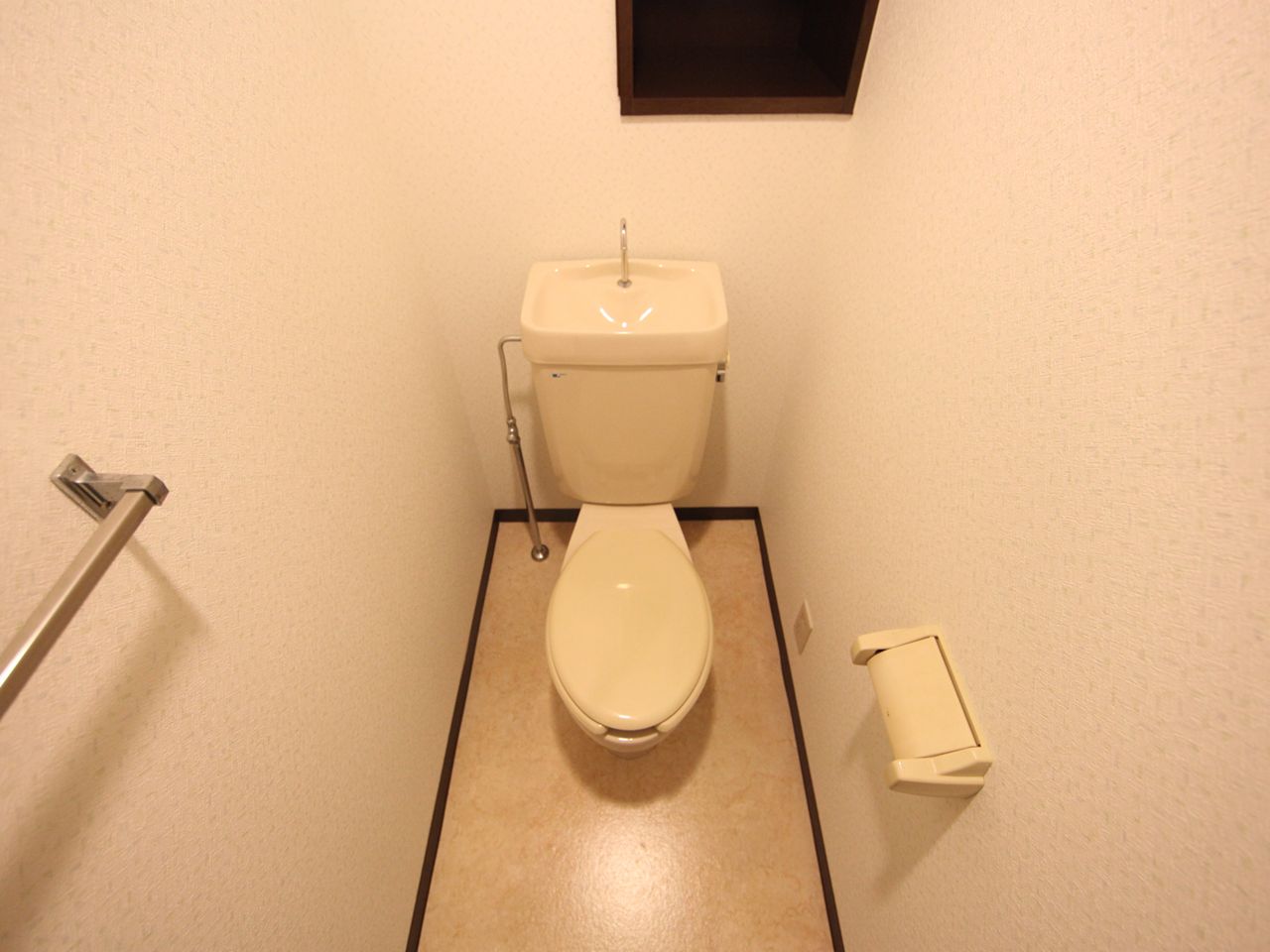 Toilet. Toilet (warm water washing toilet seat can be installed)