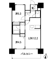 Floor: 2LDK, the area occupied: 52.2 sq m, Price: 23,751,000 yen