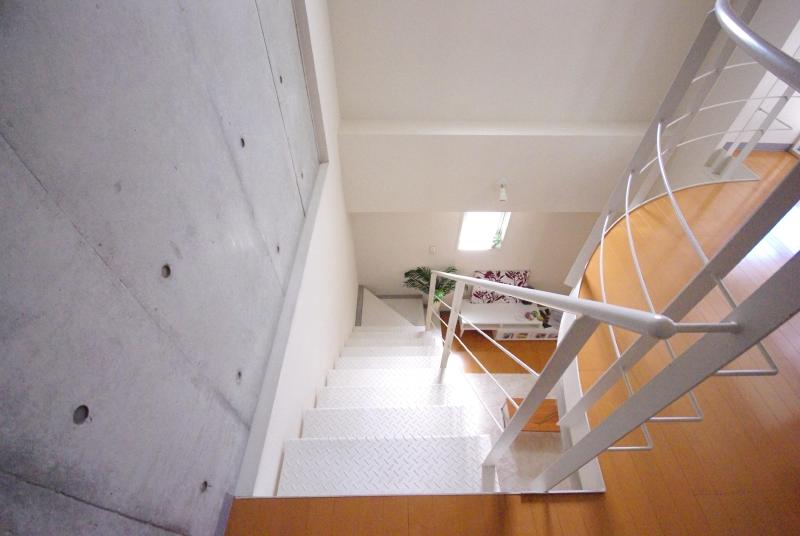 Other room space. Staircase is a cool white