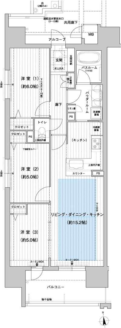 Floor: 3LDK, occupied area: 69.74 sq m, Price: 31,974,000 yen