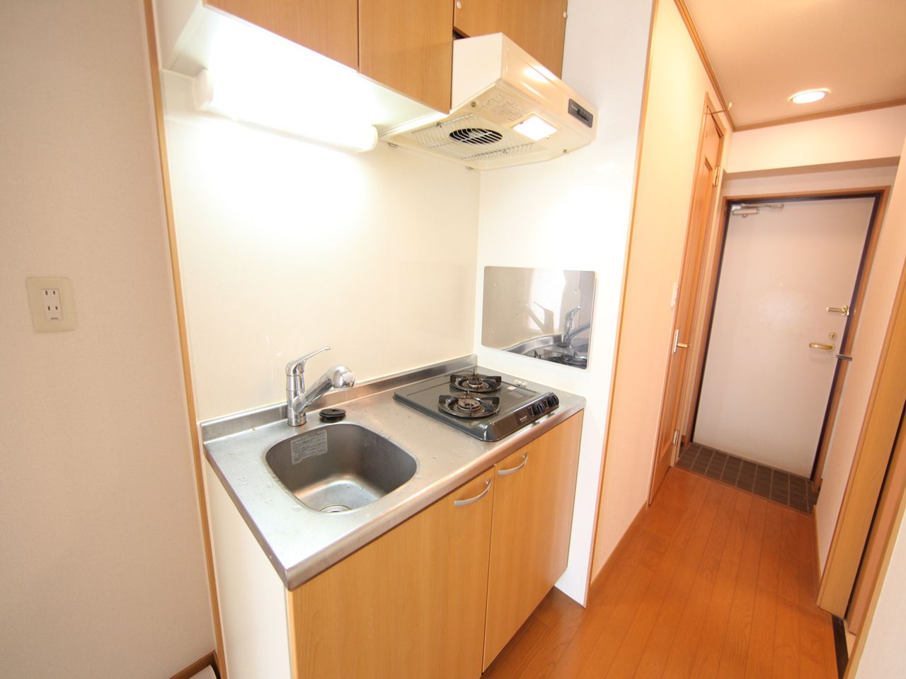 Kitchen. System kitchen (gas 2 burners) Refrigerator ・ Range, etc. you can prepare