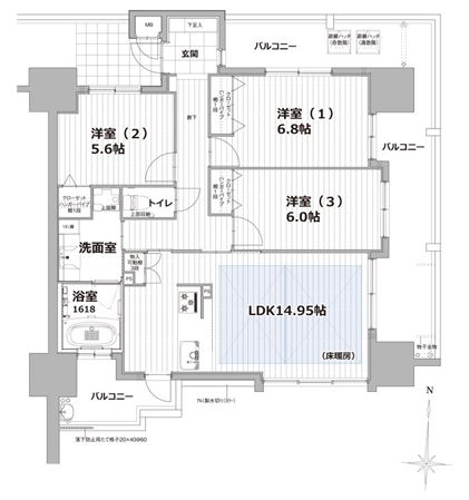 earthquake ・ Disaster-prevention measures. C type / 3LDK price / 29,800,000 yen occupied area / 77.03 sq m  Balcony area / 28.33 sq m