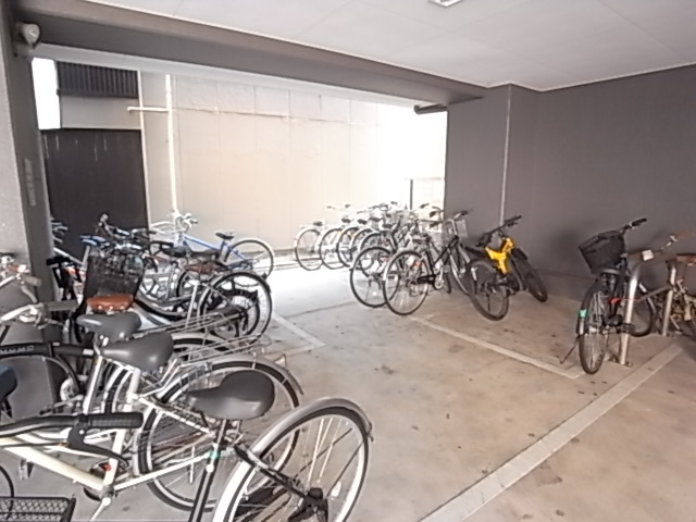 Other common areas. Indoor bicycle parking lot. 