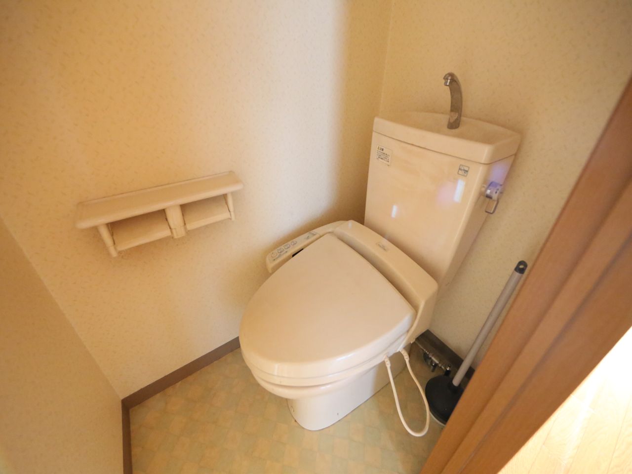 Toilet. Toilet with warm water washing toilet seat