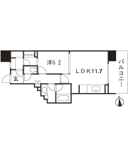 Floor: 1LDK, the area occupied: 46.7 sq m, Price: 22,780,000 yen