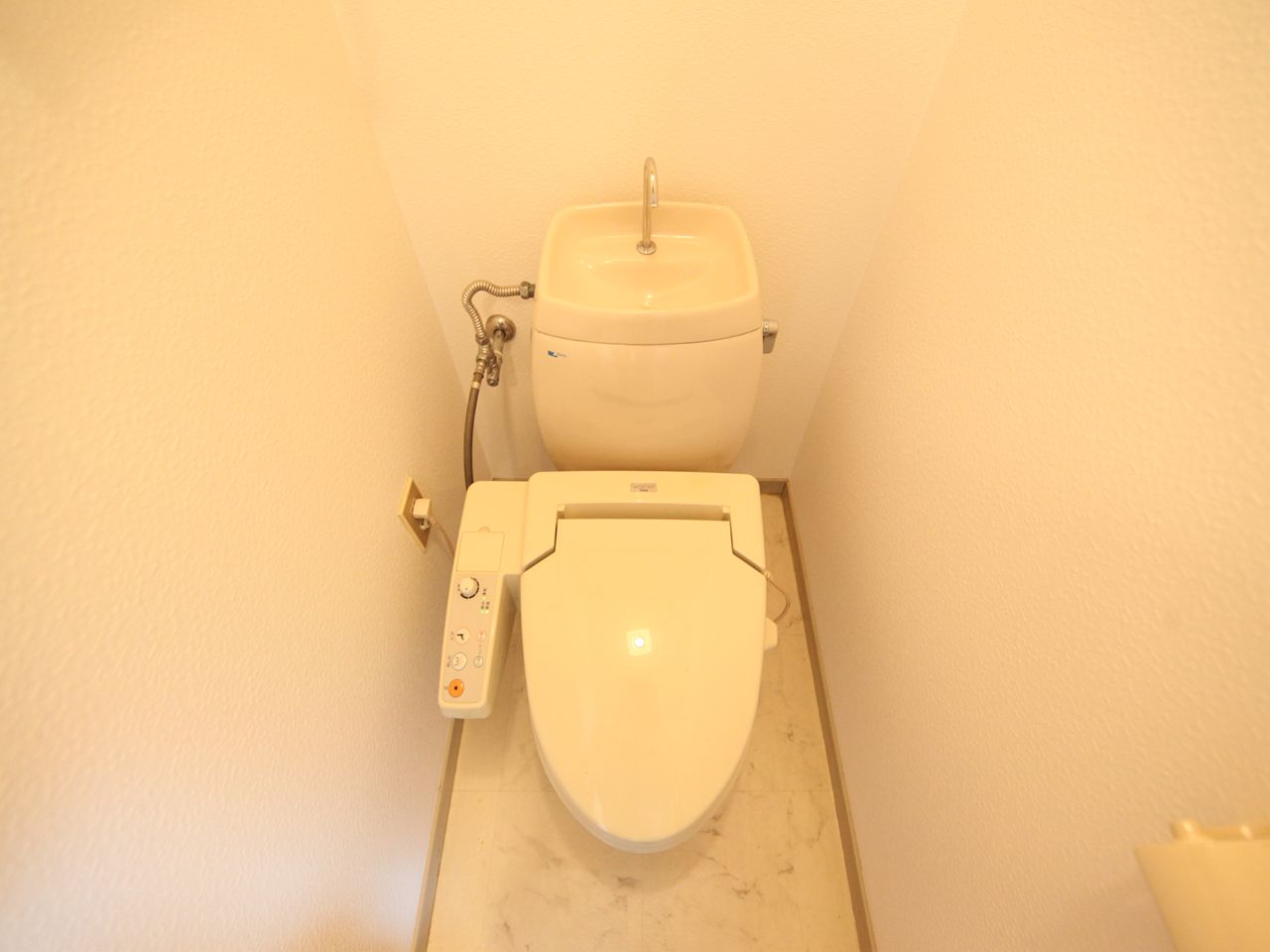 Toilet. Toilet with warm water washing toilet seat