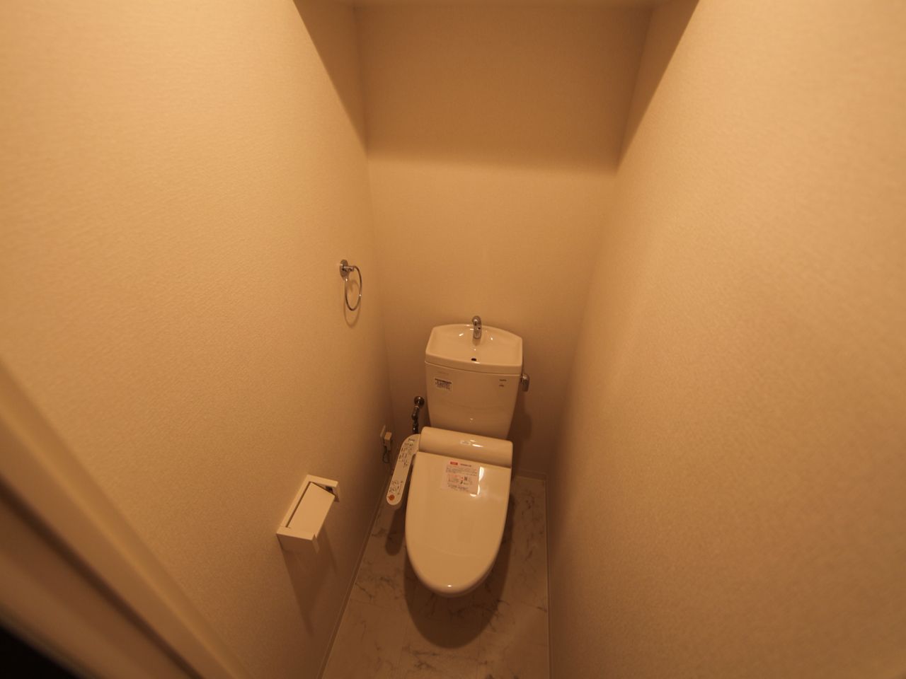 Toilet. Toilet with warm water washing toilet seat