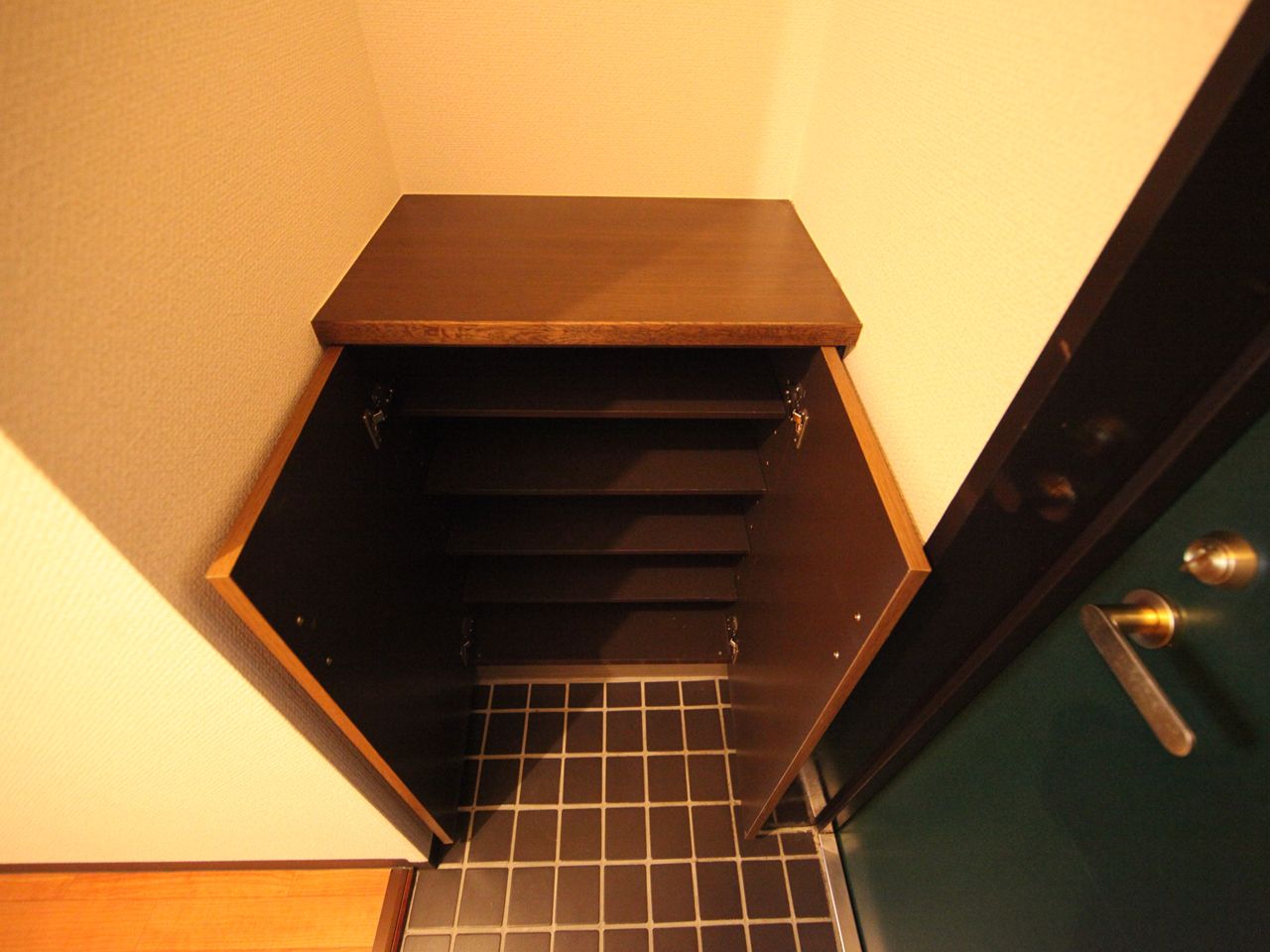 Entrance. Shoe box (storage enhancement)