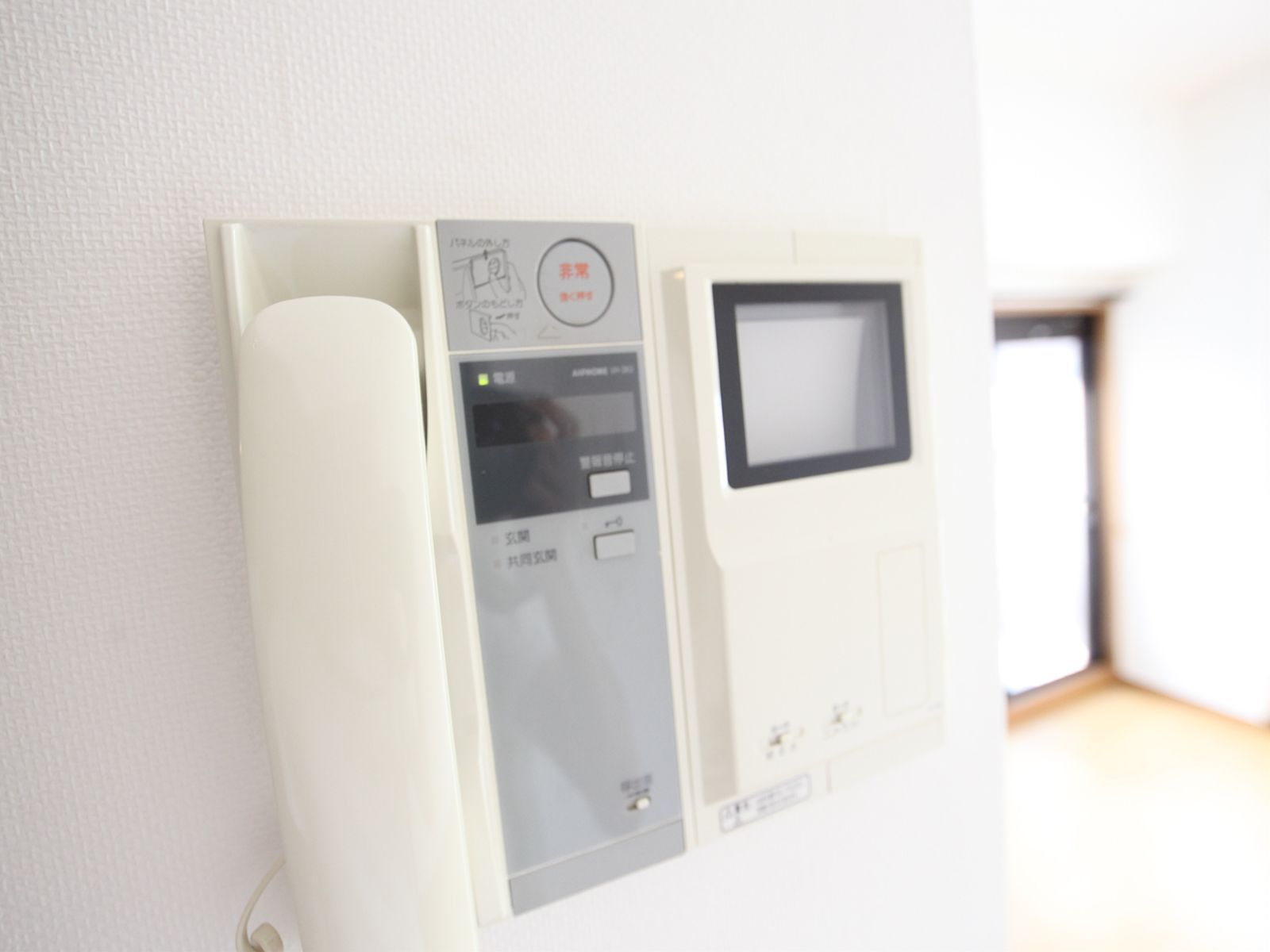 Security. Intercom with TV monitor