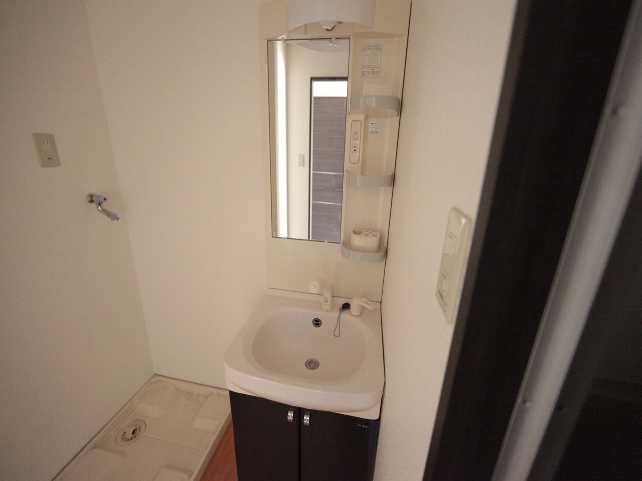 Washroom. You dressing room independent wash basin can (shampoo dresser) washing machine available