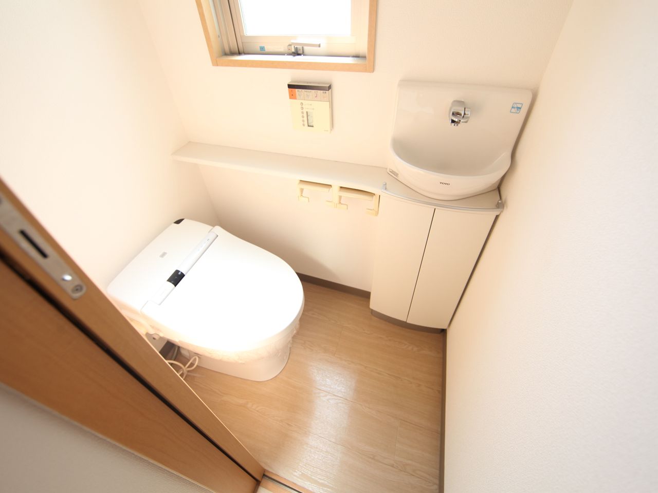 Toilet. Toilet (with warm water cleaning toilet seat) With windows (ventilation good)