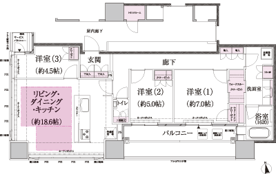 Floor: 3LDK + WTC + WIC, the occupied area: 90.56 sq m, Price: TBD