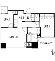Floor: 2LDK, occupied area: 57.89 sq m, Price: TBD