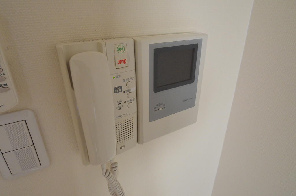 Security. Camera-equipped intercom