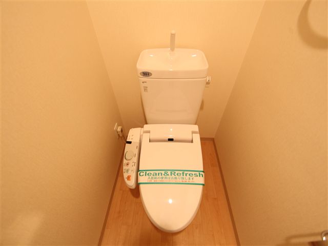 Toilet. Toilet with warm water washing toilet seat