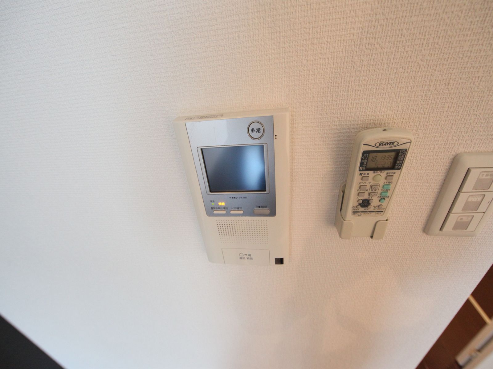 Security. Intercom with TV monitor