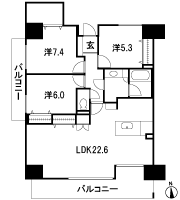 Floor: 3LDK, occupied area: 90.25 sq m, Price: 29,580,000 yen