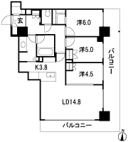 Floor: 3LDK + WIC + SIC + TR, the occupied area: 81.62 sq m, Price: 64.7 million yen