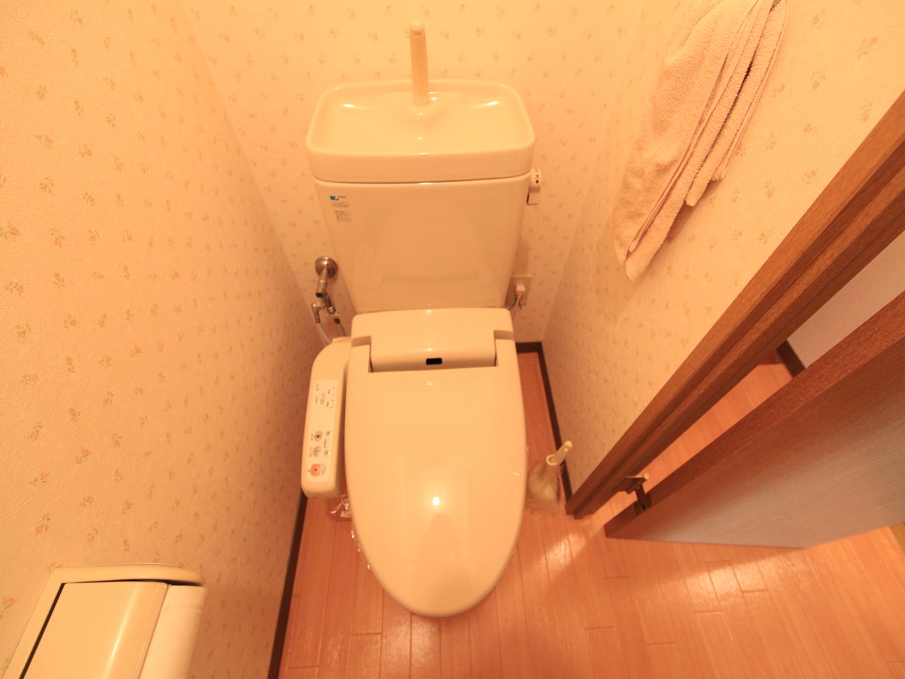 Toilet. Toilet with warm water washing toilet seat