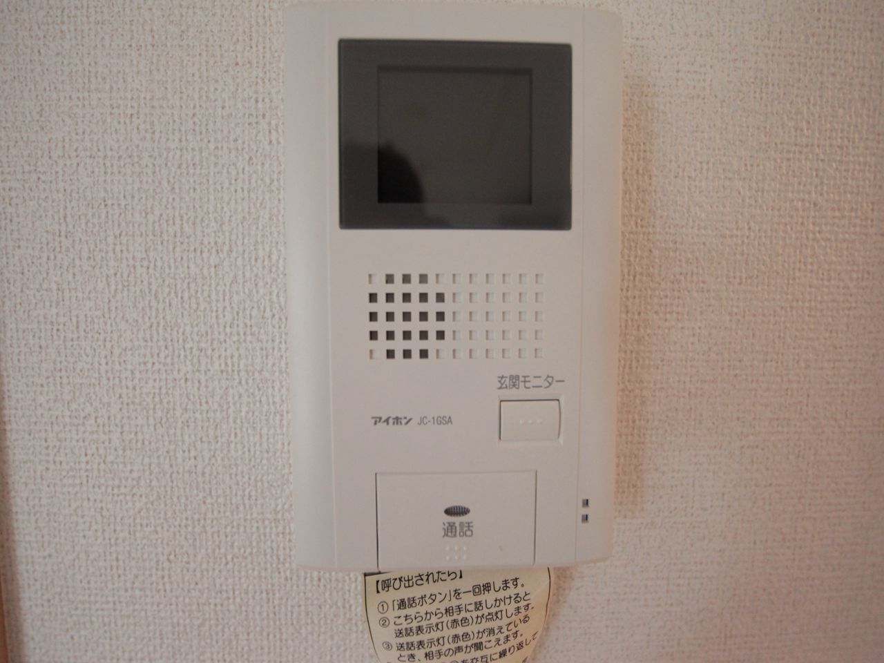 Security. Intercom with TV monitor