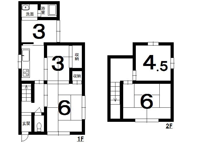 Floor plan. 8.8 million yen, 5K, Land area 71.66 sq m , Building area 51.25 sq m