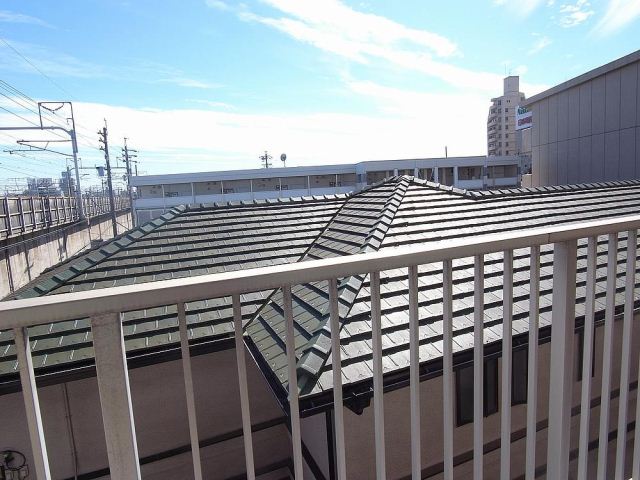 Balcony. It dries well also good laundry view.