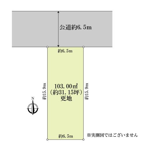 Compartment figure. Land price 14 million yen, Land area 103 sq m