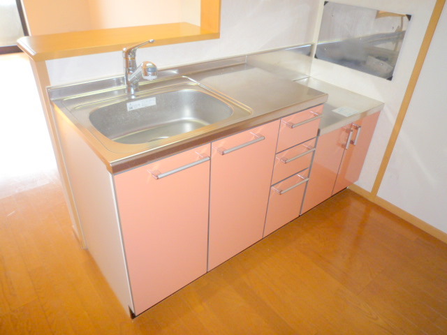 Kitchen. Put a two-necked stove ☆ (The photograph is an image)