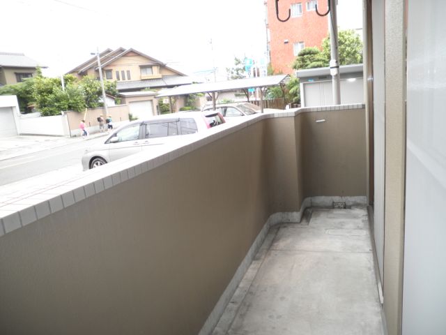 Balcony. It is wide veranda. 