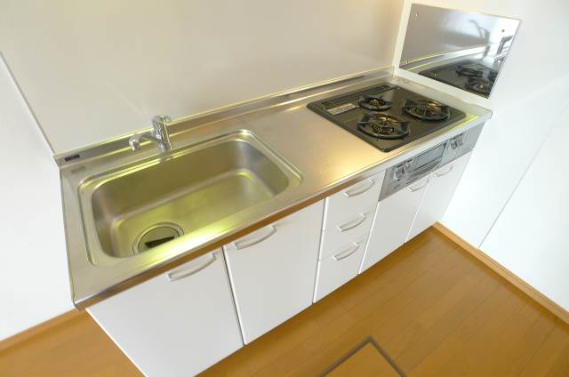 Kitchen. System kitchen with grill ☆