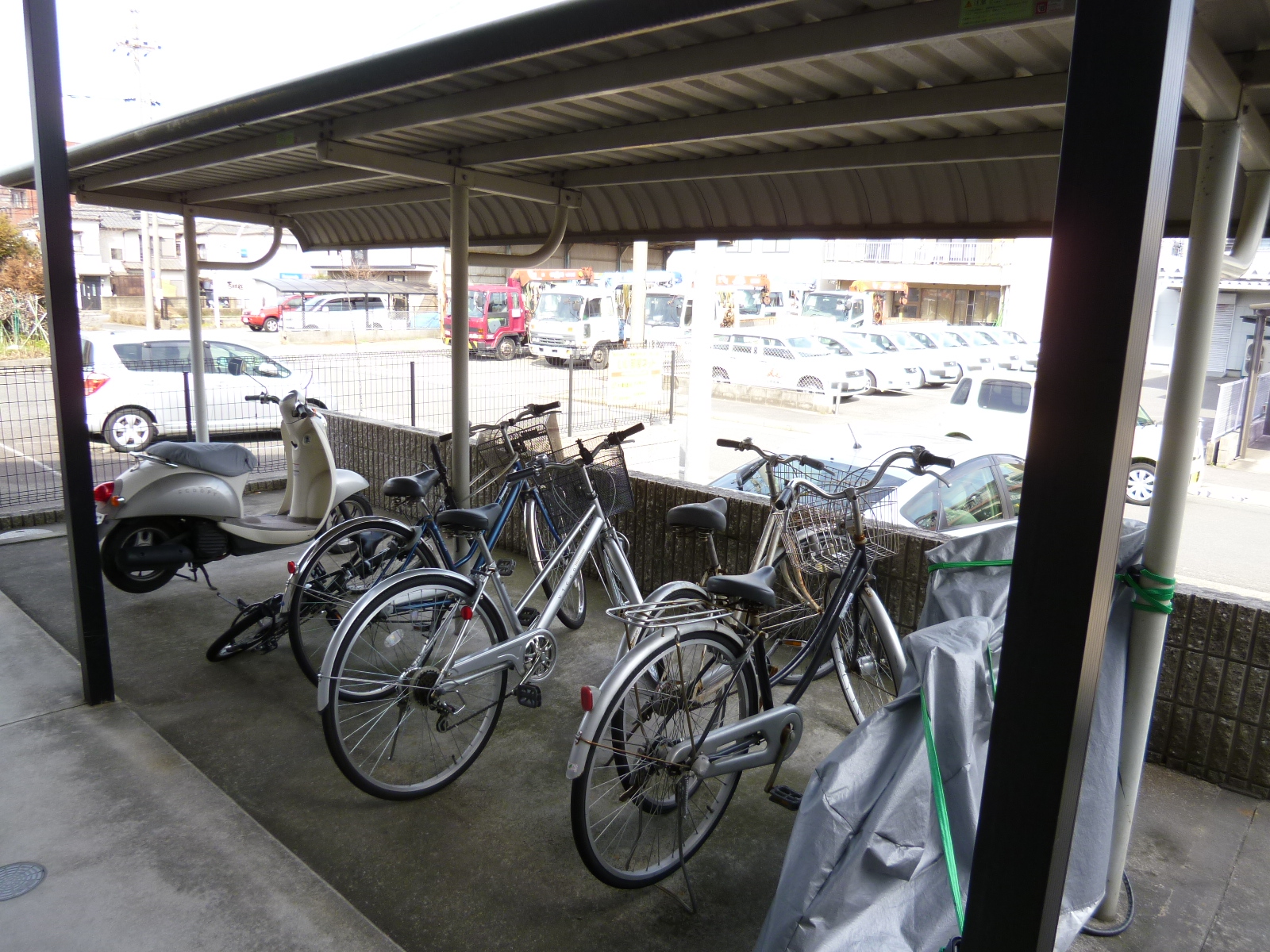 Other common areas. Bicycle parking space