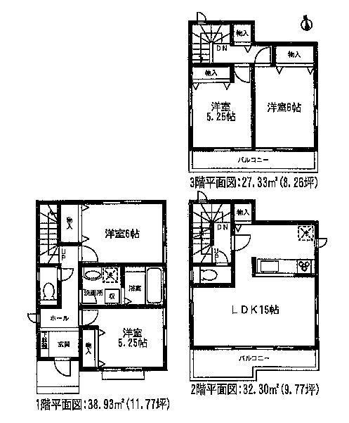 Floor plan. 26,900,000 yen, 4LDK, Land area 103.58 sq m , Building area 98.55 sq m