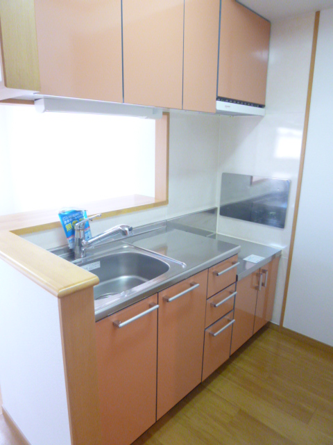 Kitchen. Kitchen also accommodated many! Stylish counter kitchen ☆ 